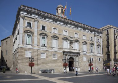  Turistler ve muhafiz Palace, Generalitat (P