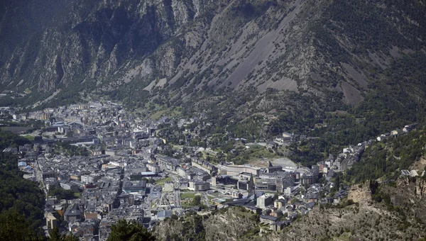 Andorra por la ventana del coche — Foto de Stock