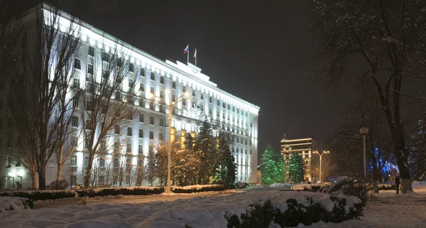 Rostov-on-Don en las iluminaciones de Navidad — Foto de Stock