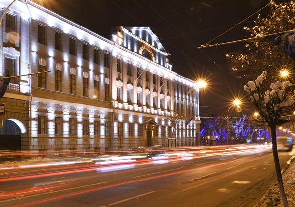 Rostov-on-Don in the Christmas illuminations — Stock Photo, Image