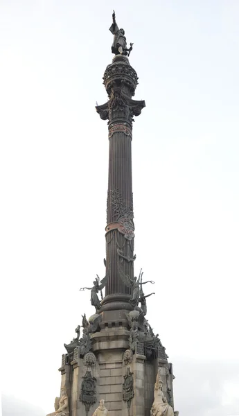 バルセロナ、スペインのコロンブスの記念碑 — ストック写真
