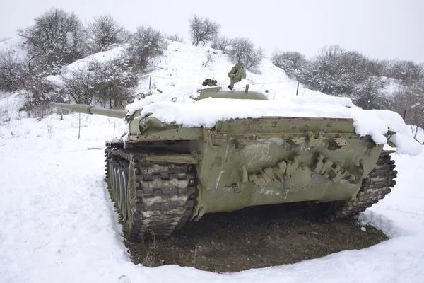 Verwundeter russischer Panzer — Stockfoto