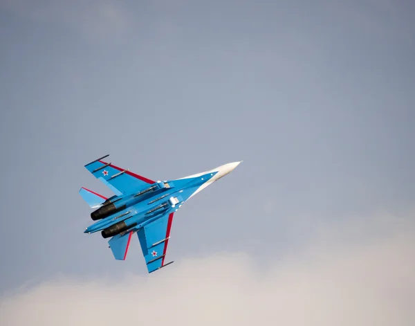 Aerobatic team "Russian Knights" on the Su-27 Royalty Free Stock Images