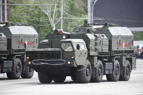 Parade in honor of the 70th anniversary of the Victory on May — Stock Photo, Image