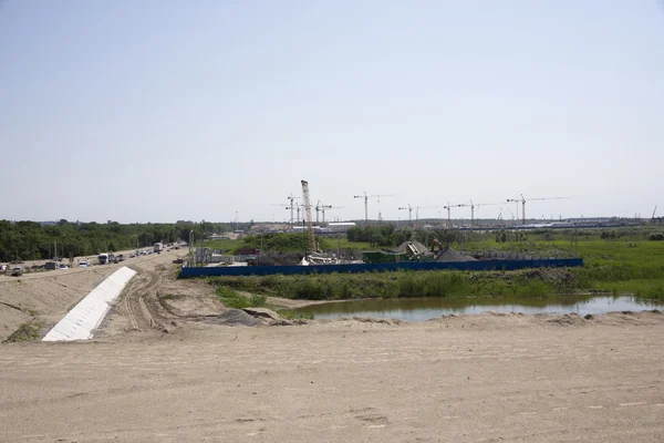 A construção do estádio para a Copa do Mundo de 2018 em Rostov — Fotografia de Stock