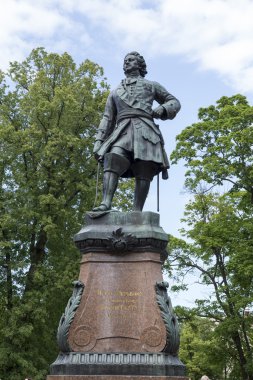 Monument to the founder of Kronstadt Peter 1