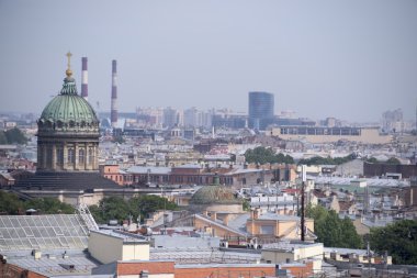 St. Petersburg izleme noktası St. Isaac'ın kedi--dan görünüm