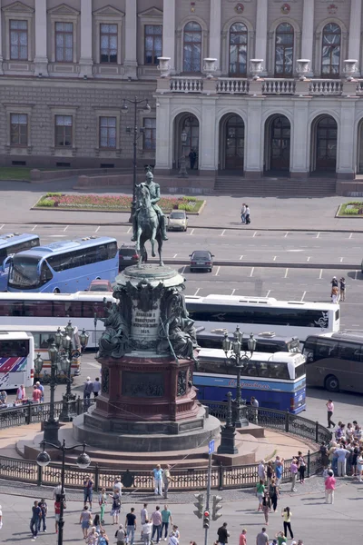 St. Petersburg, a megtekintés pontra a Szent Izsák-macska képe — Stock Fotó