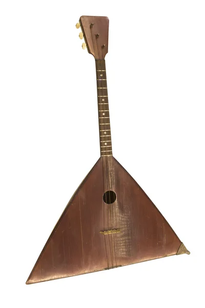 Basové balalajka. Oškubané strunný hudební nástroj, 1910 — Stock fotografie