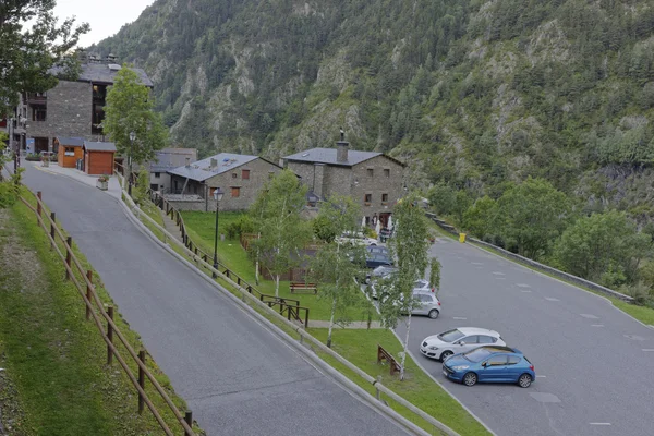 La carretera Francia a través de Andorra, por la mañana temprano — Foto de Stock