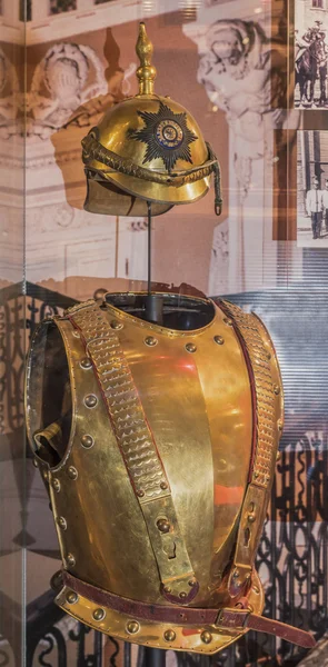 Placa de pecho y oficiales de casco del regimiento de Guardias de la Vida —  Fotos de Stock