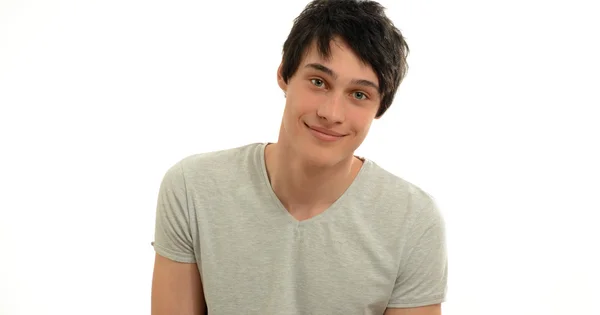 Portrait of a young beautiful man smiling — Stock Photo, Image