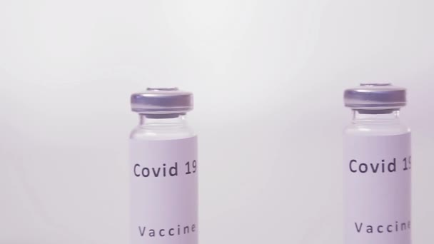 Fabricación de una vacuna contra el coronavirus en producción — Vídeo de stock