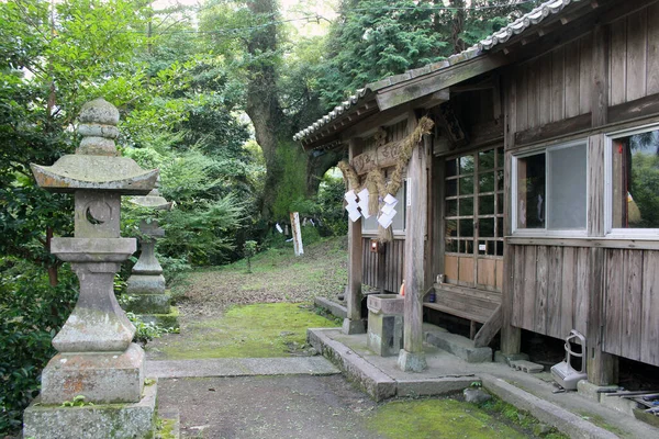 Motomuratenmanten Jinja Santuario Legno Giapponese Nella Periferia Beppu Giappone Preso — Foto Stock