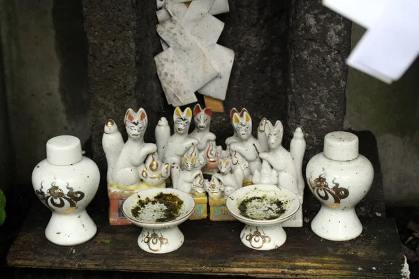 Figuras Gato Altar Sintoísta Para Adoración — Foto de Stock