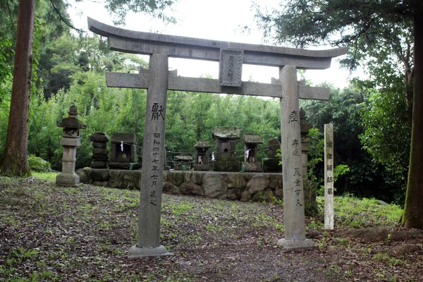 Puerta Motomuratenmanten Jinja Santuario Japonés Las Afueras Beppu Japón — Foto de Stock