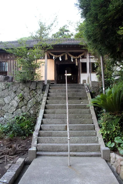 Puerta Ikime Jinja Santuario Japonés Las Afueras Beppu Japón Tomado —  Fotos de Stock