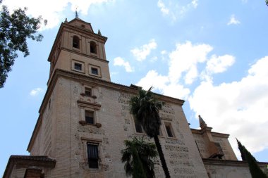 Dağ ve Tepe Manzarası Alhambra Granada, İspanya, Temmuz 2024