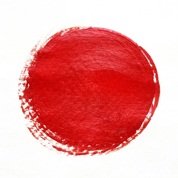 Colore rosso texture pittura su sfondo bianco — Foto Stock