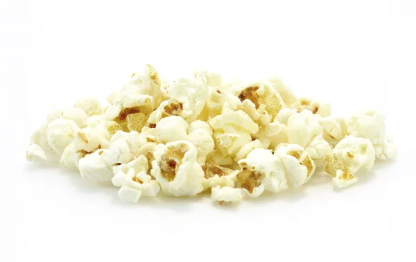 Popcorn on the white background — Stock Photo, Image