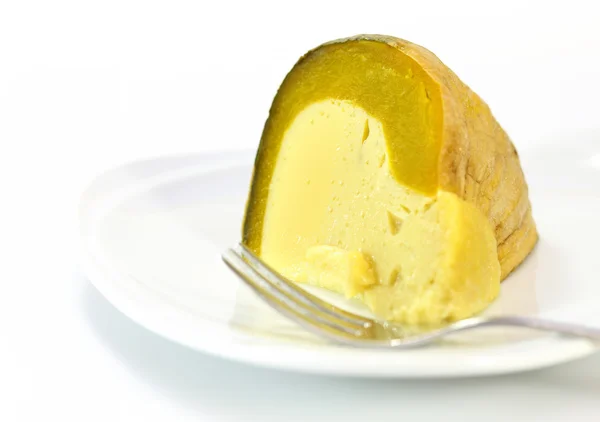 Zucca Custard, Uovo crema pasticcera in zucca, Dessert tailandese — Foto Stock