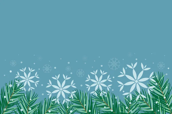 Christmas snowflakes background vector — Stock Vector