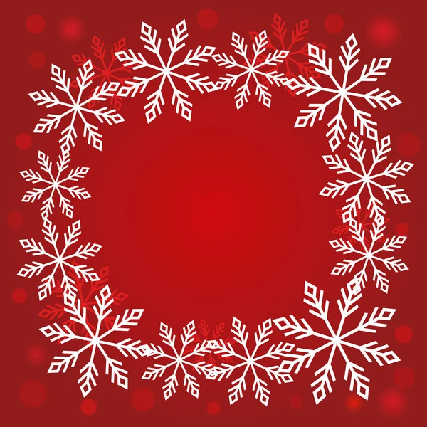 Kerstmis sneeuwvlokken achtergrond vector — Stockvector