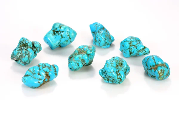 Turquoise Jewel on white background — Stock Photo, Image
