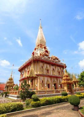 Pagoda Wat Chalong Tapınağı Phuket Tayland 