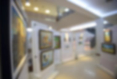 Sanat Galerisi Müzesi arka plan bulanık odak