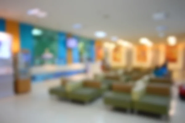 Unscharfe Wartezonen im Krankenhaus als Hintergrund — Stockfoto