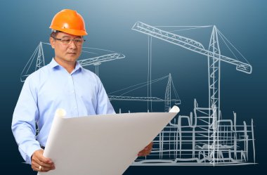 İşletme mühendisi inşaat site arka plan