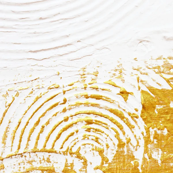 Acrílico texturizado oro pintura fondo abstracto — Foto de Stock