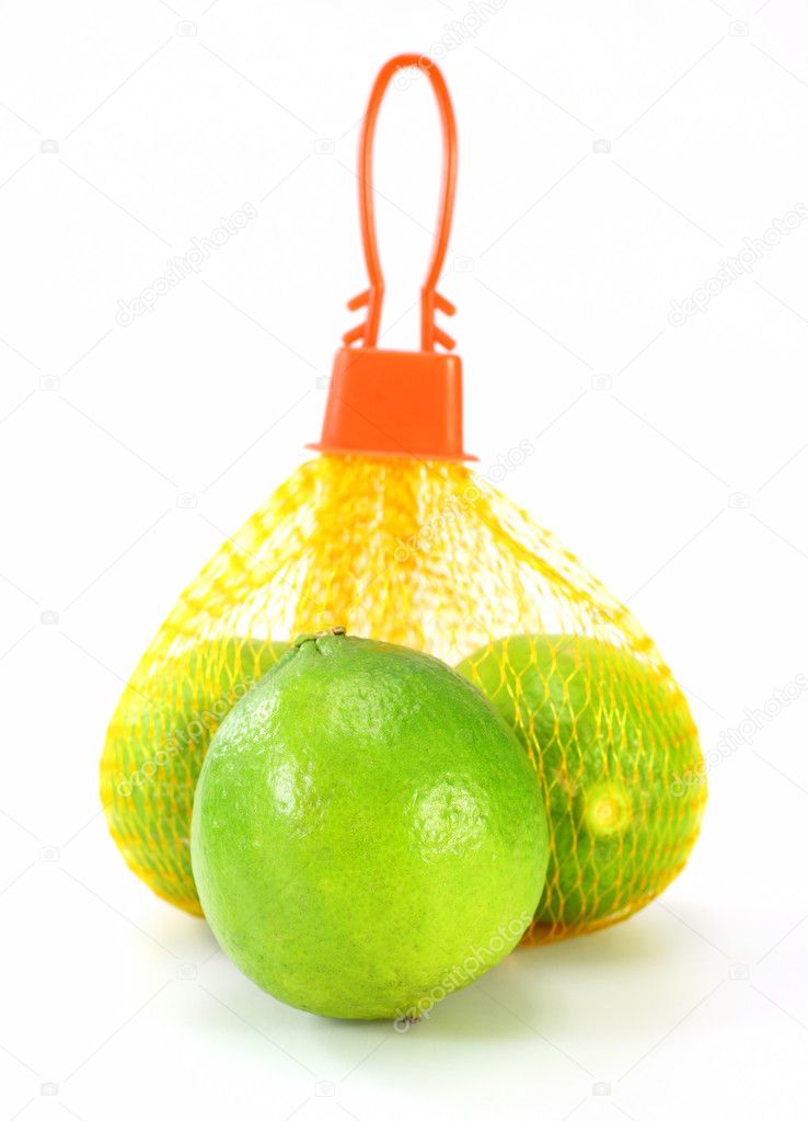 Limes in a bag Stock Photo by ©bennyartist 84464518