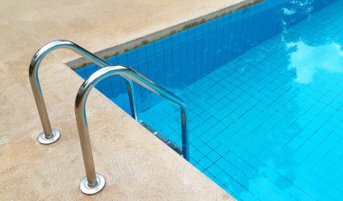 swimming pool with stairs. clipart