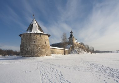 Pskov Kremlin kışın