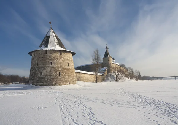 Pskov Kremlin en hiver — Photo