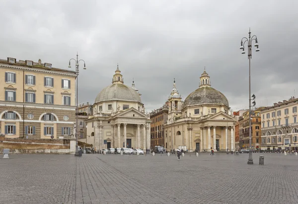 Piazza del Popolo in Rome, Italy — Stock Photo, Image