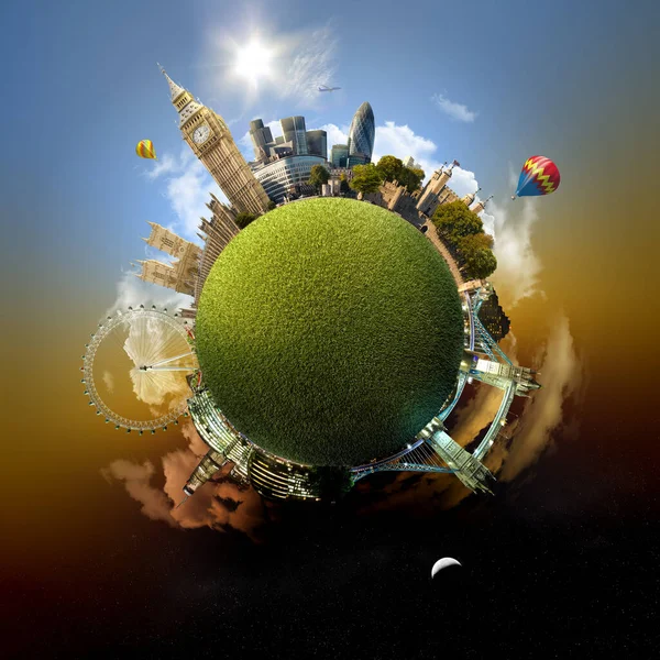 Park Planet London Miniature Planet London Reino Unido Com Todos — Fotografia de Stock