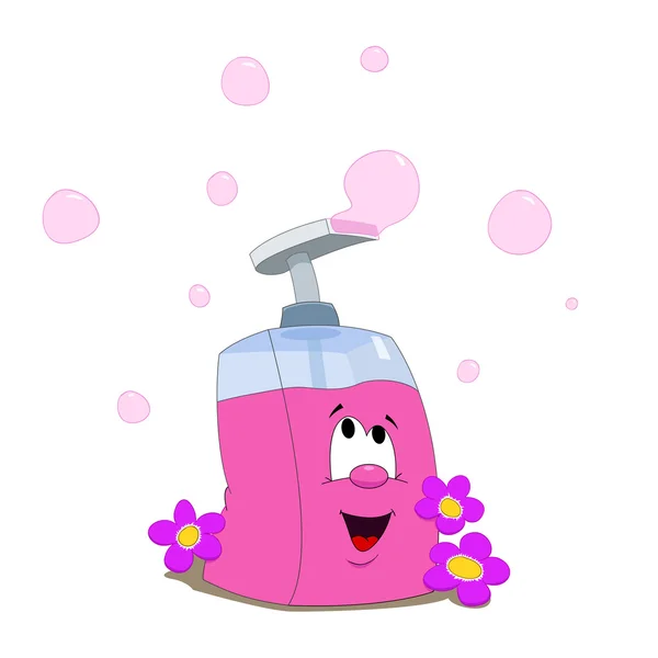 Jabón de baño casa de dibujos animados — Archivo Imágenes Vectoriales
