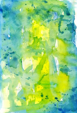 suluboya soyut kompozisyon