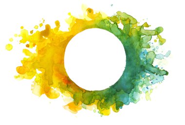 soyut yuvarlak çerçeve