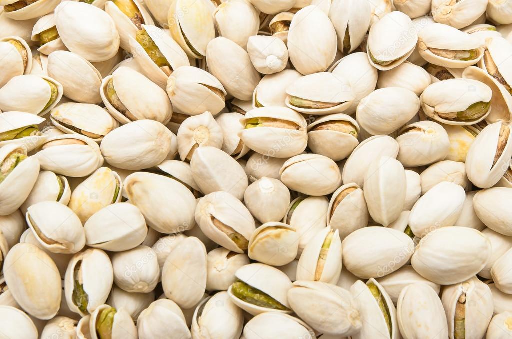 Dried Pistachio Nuts use as food background