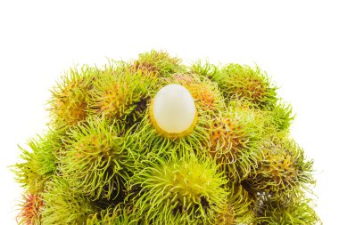 Taze ve olgun rambutans