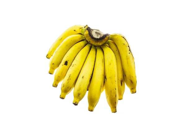 Plátano maduro aislado sobre fondo blanco. —  Fotos de Stock