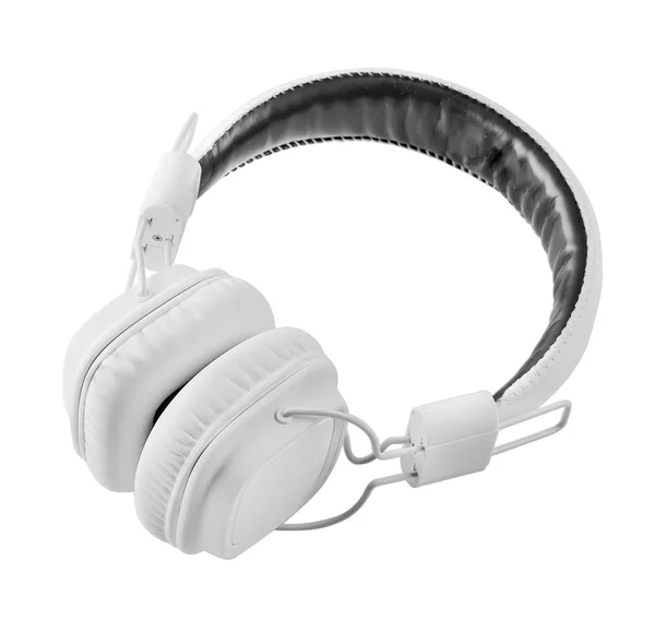 White audio headphones — Stock Photo, Image