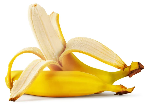 Banana descascada madura — Fotografia de Stock