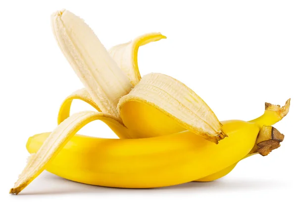 去皮的熟香蕉 — 图库照片