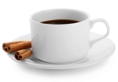 Siyah kahve tarçın ile sopa