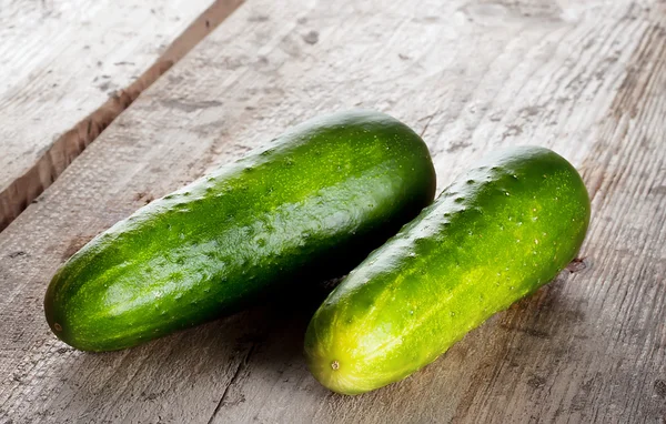 Ripe tasty cucumbers — Stock Photo, Image